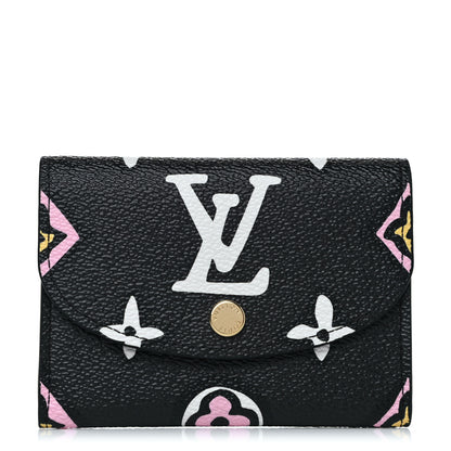 Louis Vuitton Monogram Giant Wild At Heart Rosalie Coin Purse Black 1 of 6