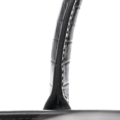 Saint Laurent Calfskin Crocodile Embossed Nano Sac De Jour Black 14 of 14