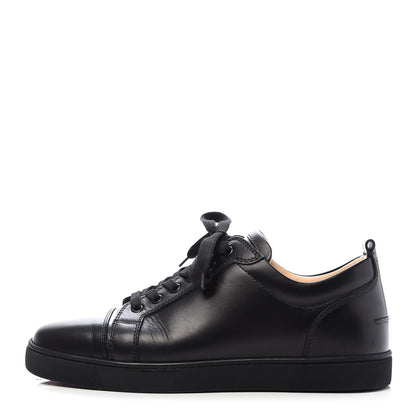 Christian Louboutin Calfskin Mens Louis Junior Flat Sneakers 43 Black 1 of 9