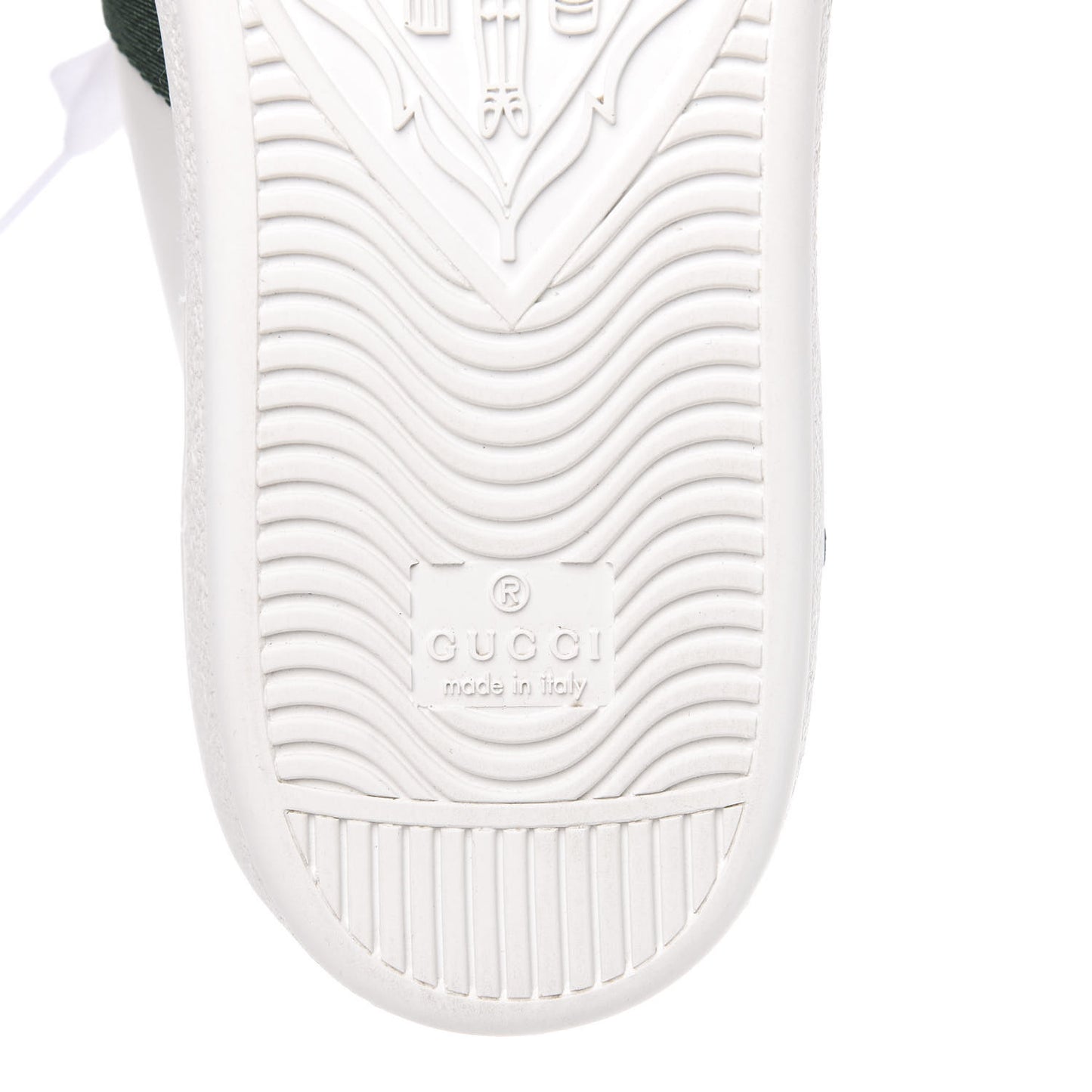 Calfskin Web Floral Embroidered Womens Ace Sneakers 39.5 White