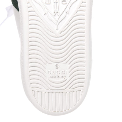 Gucci Calfskin Web Floral Embroidered Womens Ace Sneakers 39.5 White 9 of 10