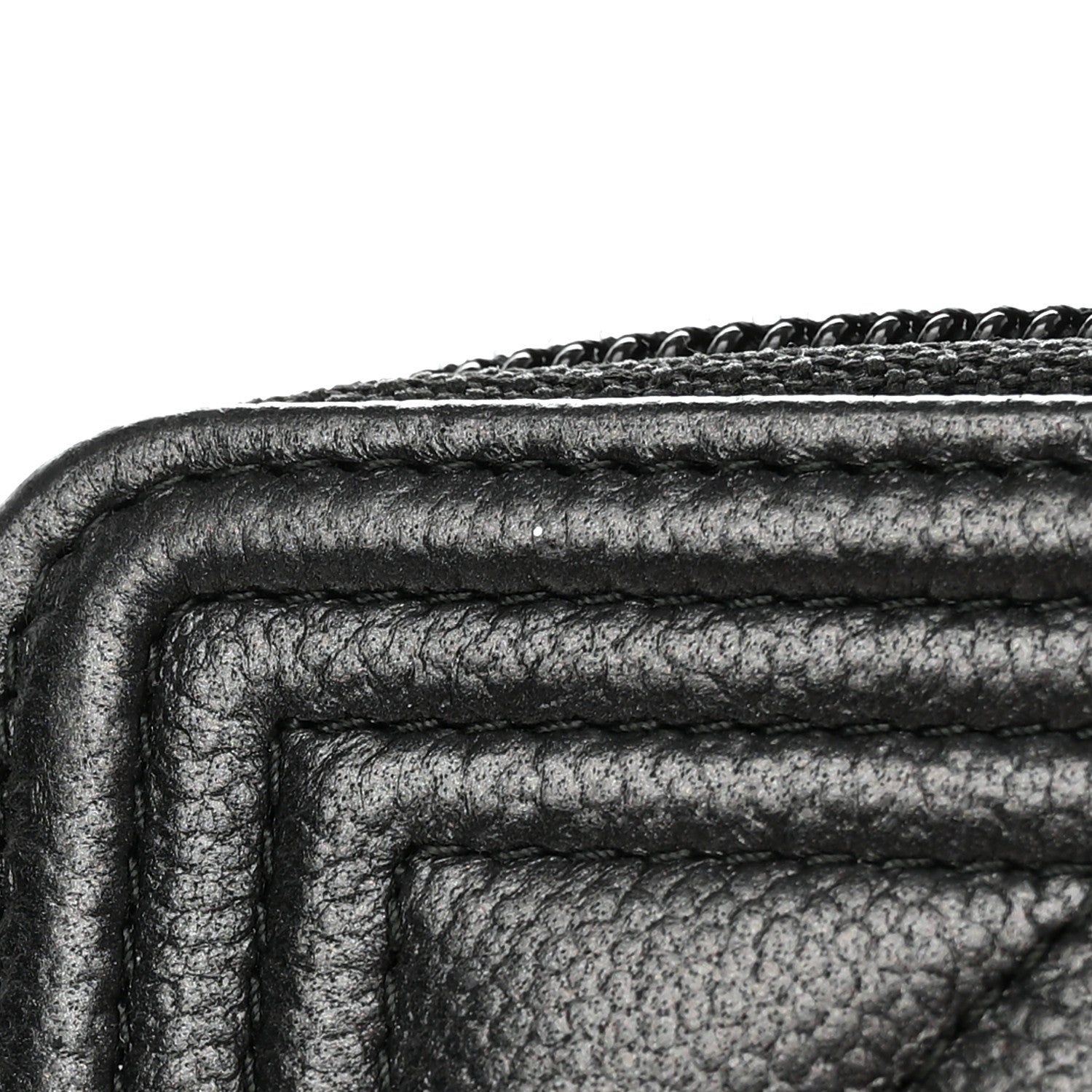 Chanel Caviar Quilted Small Boy Zip Around Wallet So Black 11 of 14