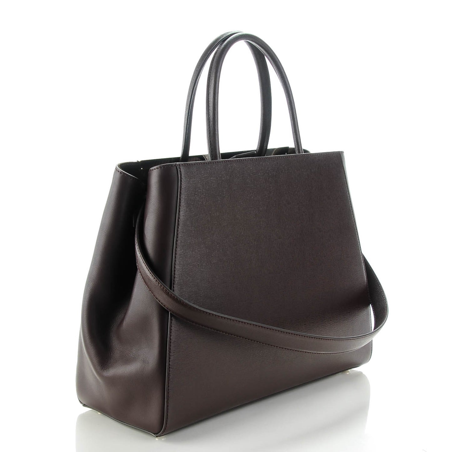 Vitello Elite Regular 2Jours Tote Caffe Noir
