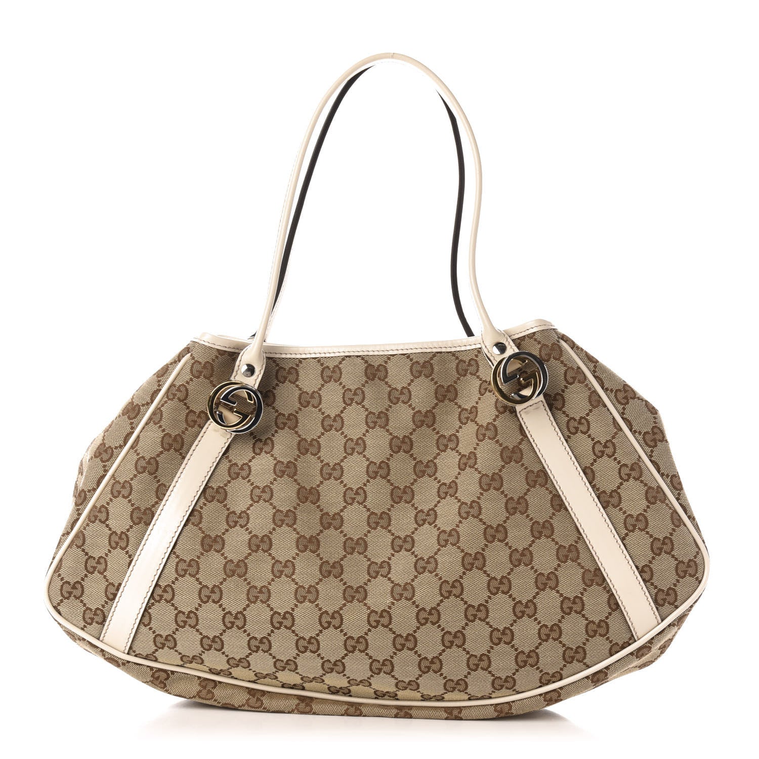 Gucci Monogram Medium GG Twins Shoulder Bag Tan 1 of 11