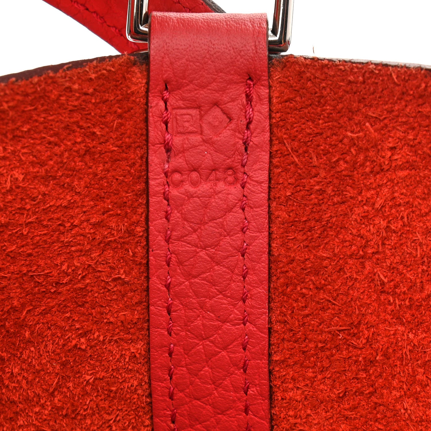 Hermes Taurillon Clemence Picotin Lock 22 MM Geranium 7 of 15