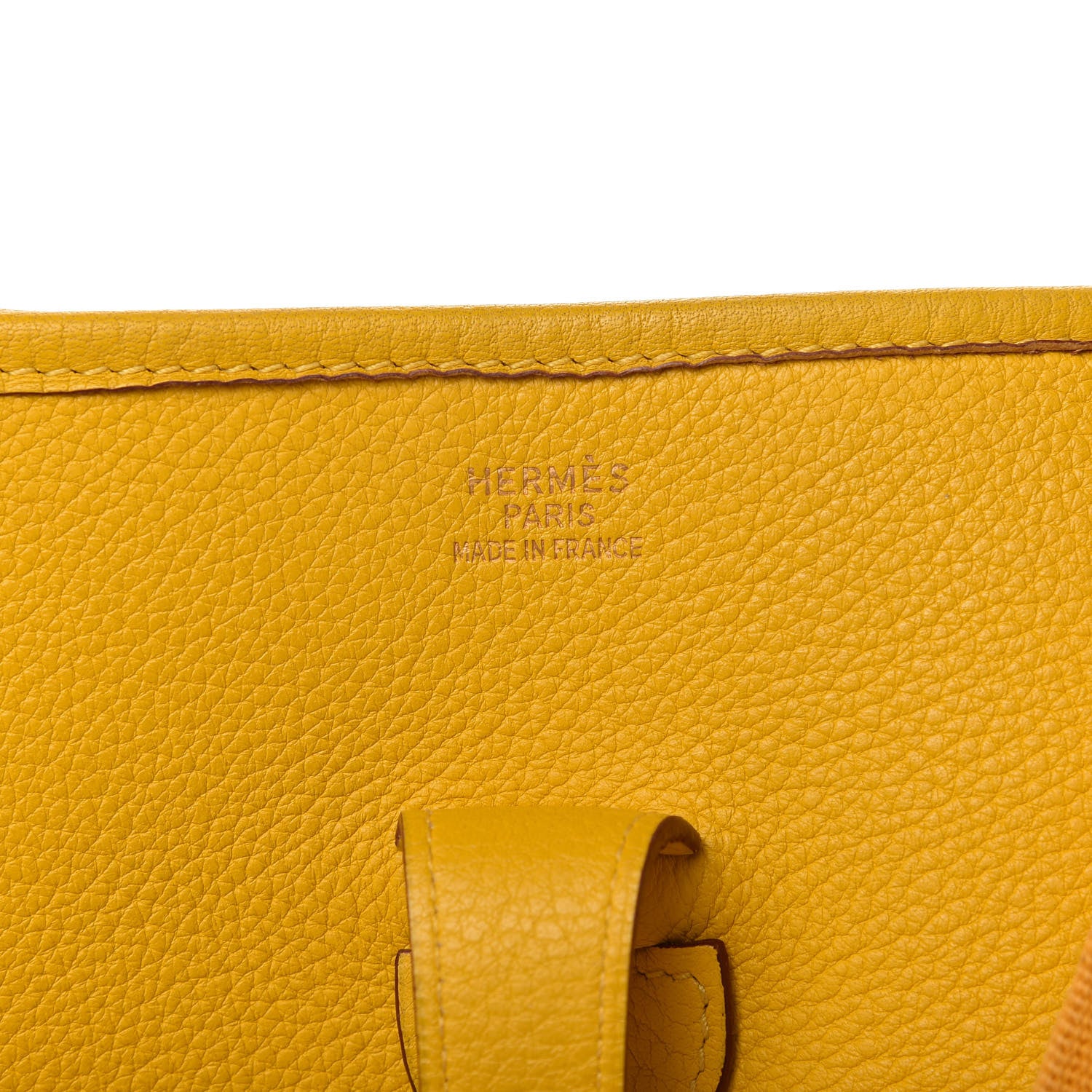 Hermes Taurillon Clemence Evelyne GM Jaune 8 of 9