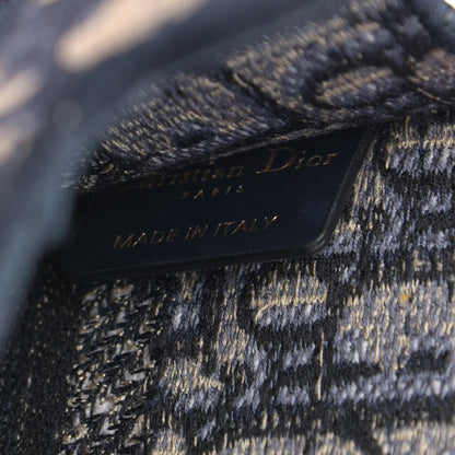 Christian Dior Oblique Mini Book Tote Blue Multicolor 6 of 10