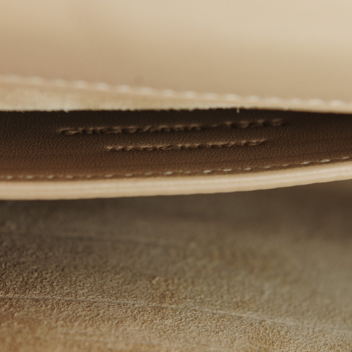 Calfskin Classic Monogram Tassel Clutch Nude