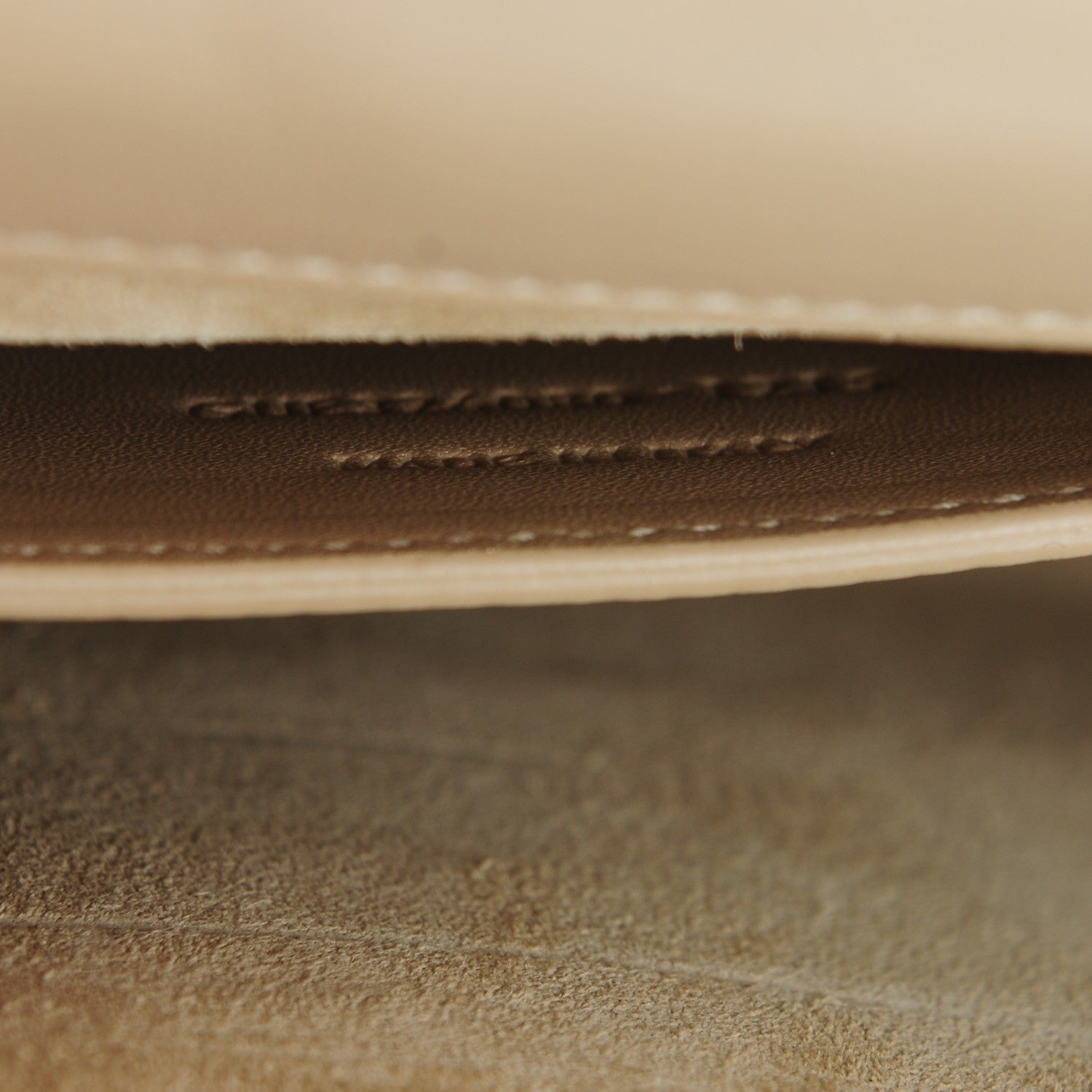 Saint Laurent Calfskin Classic Monogram Tassel Clutch Nude 8 of 8