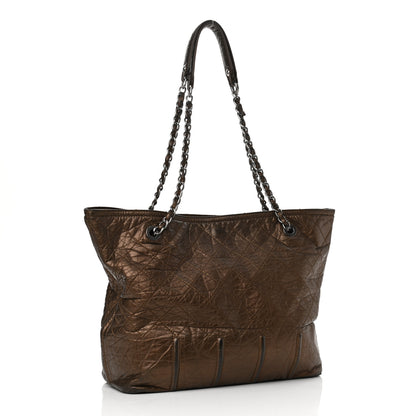 Chanel Metallic Aged Calfskin Large Shopping In Moscow Tote Bronze 3 of 10