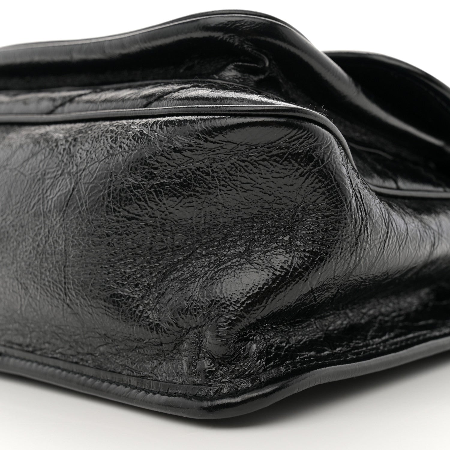 Saint Laurent Crinkled Calfskin Matelasse Monogram Medium Niki Chain Satchel Black 10 of 10