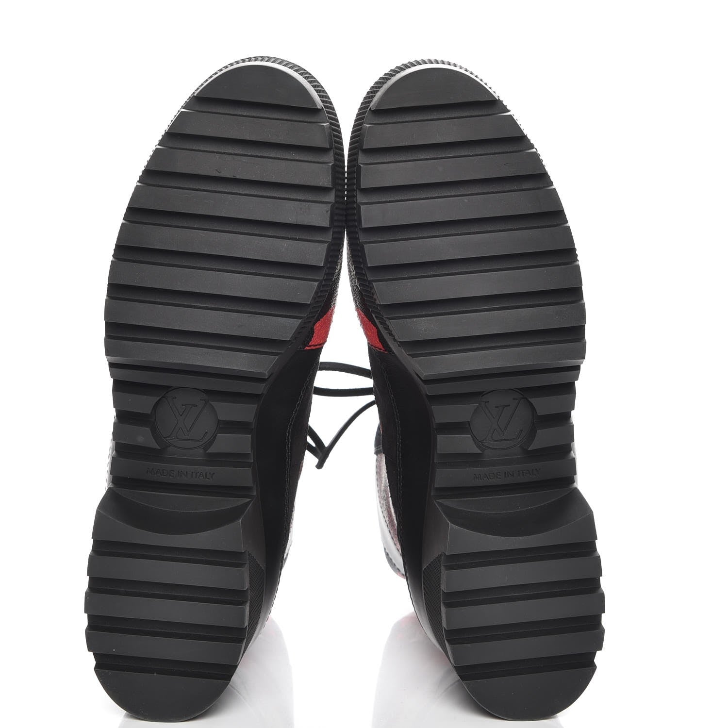 Louis Vuitton Suede Calfskin Damier Azur Overcloud Platform Desert Boots 41 Black 5 of 8