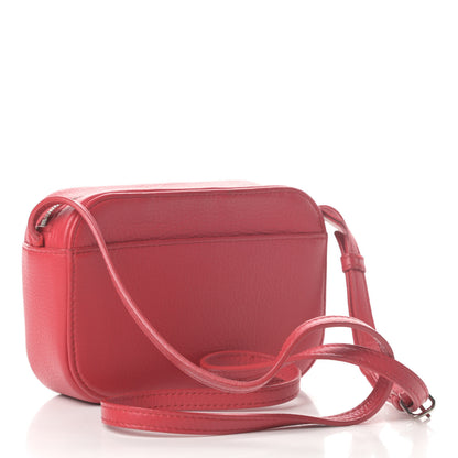 Balenciaga Calfskin Logo XS Everyday Camera Bag Rouge Lantern Black 3 of 14