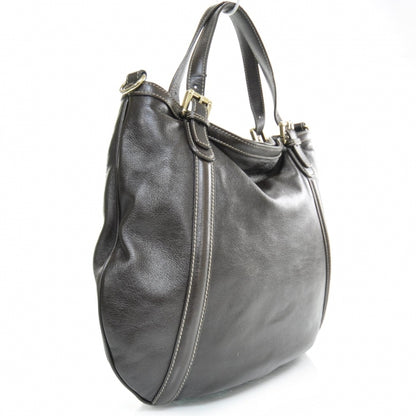 Gucci Leather Medium Britt Bag Dark Brown 2 of 11