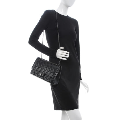 Chanel Glazed Calfskin Quilted 2.55 Reissue 226 Flap So Black 3 of 8