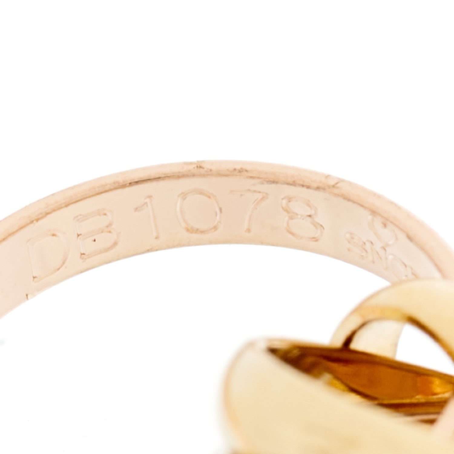 Cartier 18K Pink Yellow White Gold Trinity Charm Bracelet 5 of 5