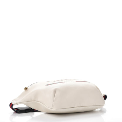 Gucci Grained Calfskin Logo Belt Bag White 4 of 8