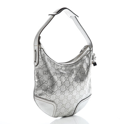Gucci Guccissima Small Princy Hobo Silver 3 of 10