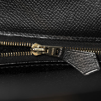 Hermes Epsom Kelly Sellier 35 Black 21 of 42