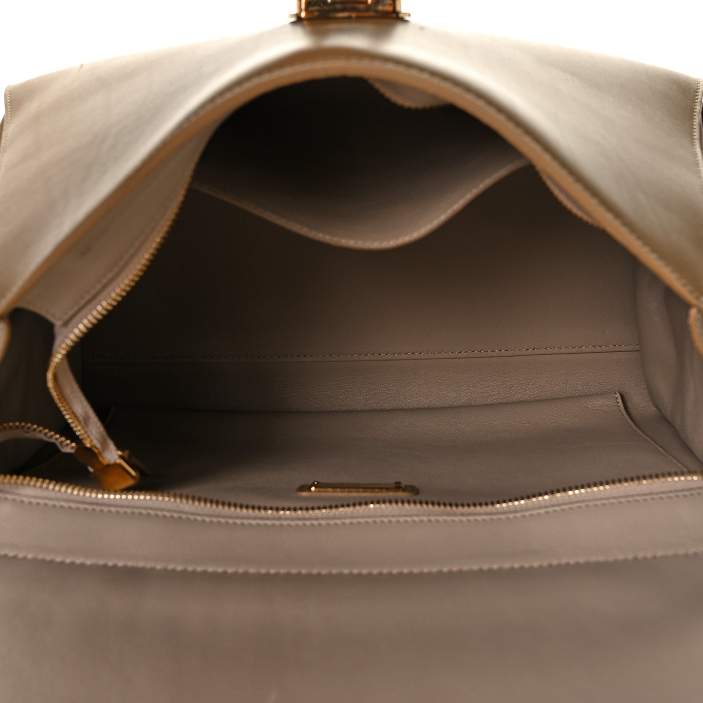 Calfskin Sofia Gancini Satchel Brown