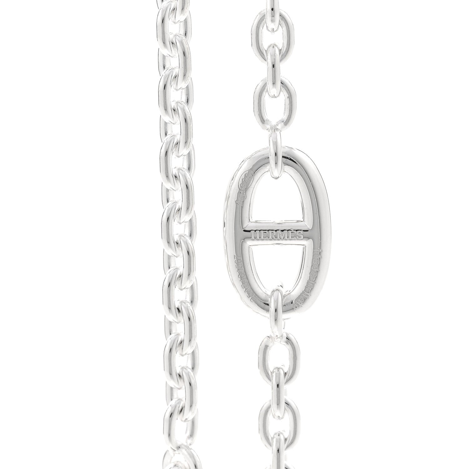 Hermes Sterling Silver Farandole Necklace 120 5 of 6