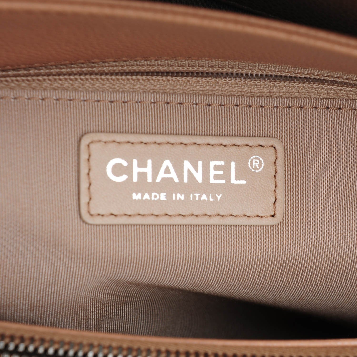 Chanel Caviar Quilted Large City Shopping Tote Beige 7 of 9