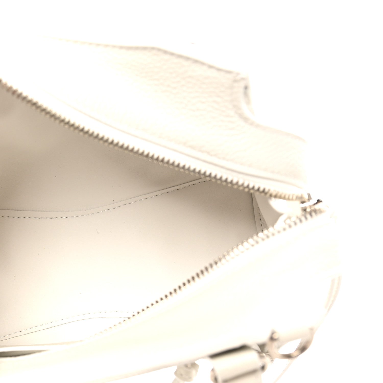 Balenciaga Grained Calfskin Neo Classic Silver Hardware Mini City White 5 of 9