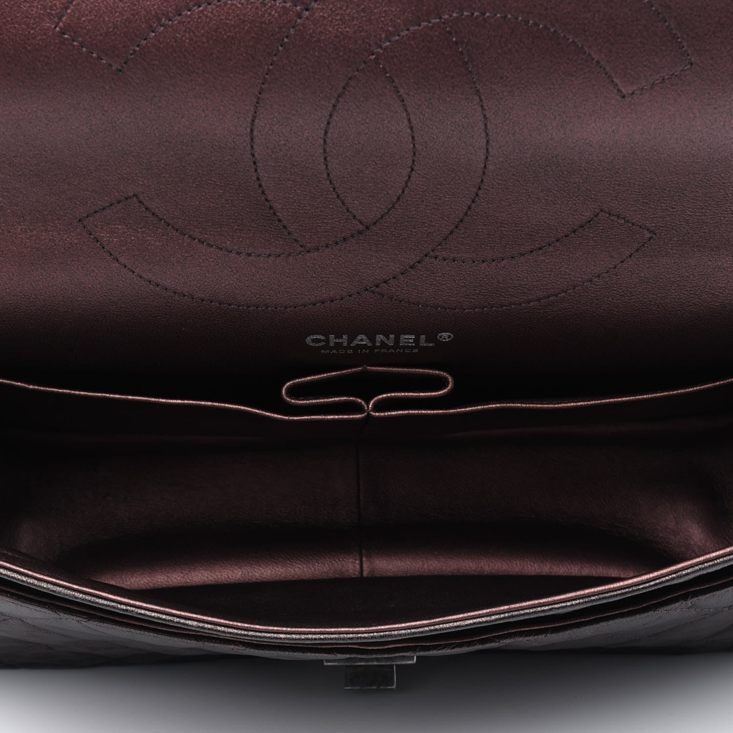 Chanel Metallic Aged Calfskin Quilted 2.55 Reissue 227 Flap Brown 4 of 5