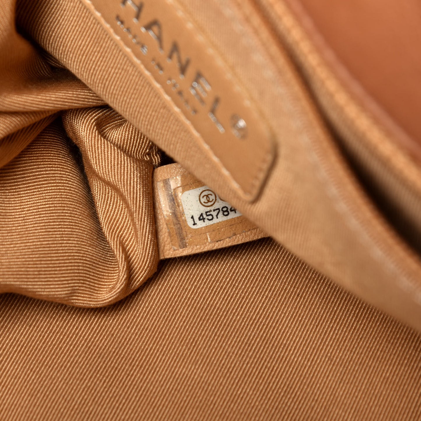 Washed Lambskin Chain Around Maxi Flap Bag Dark Beige