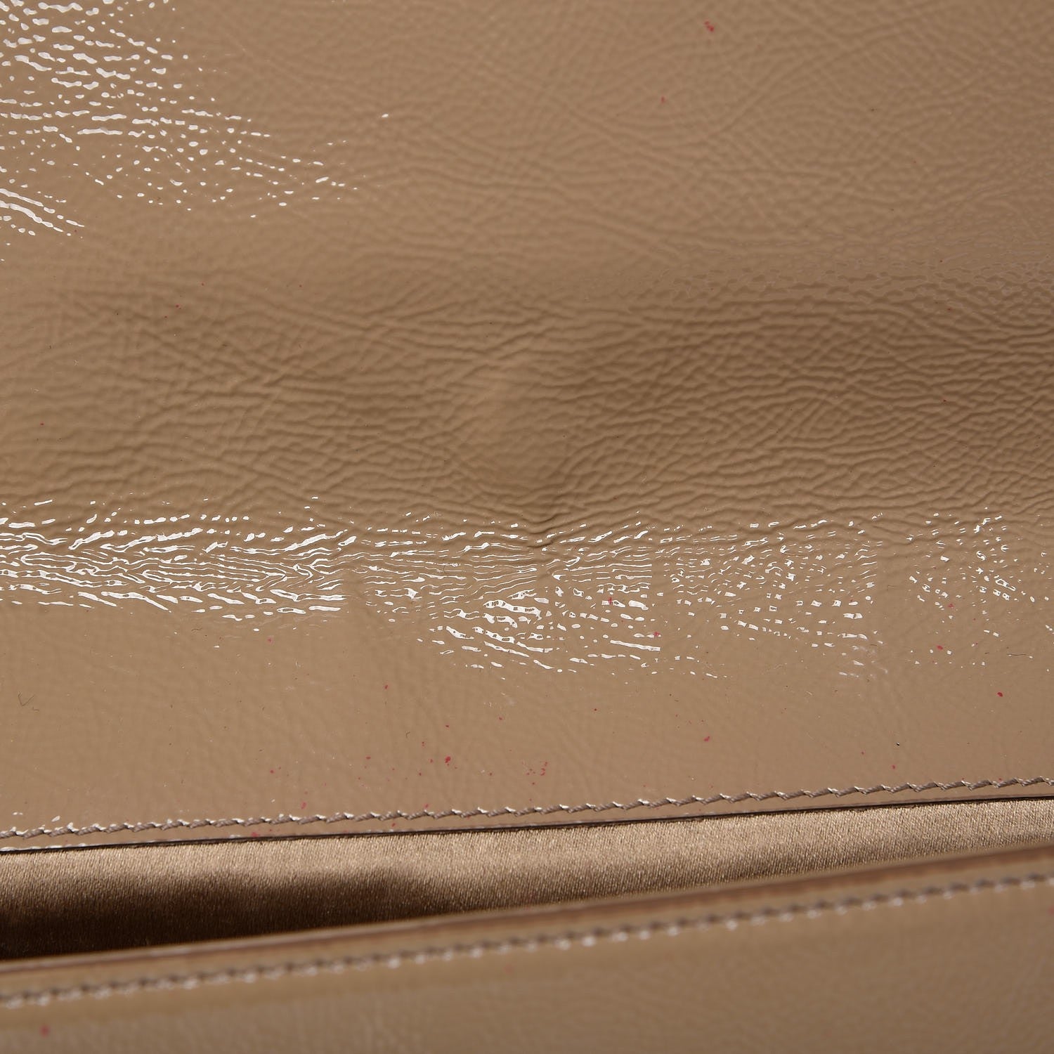 Saint Laurent Textured Patent Monogram Large Belle De Jour Clutch Nude 9 of 16