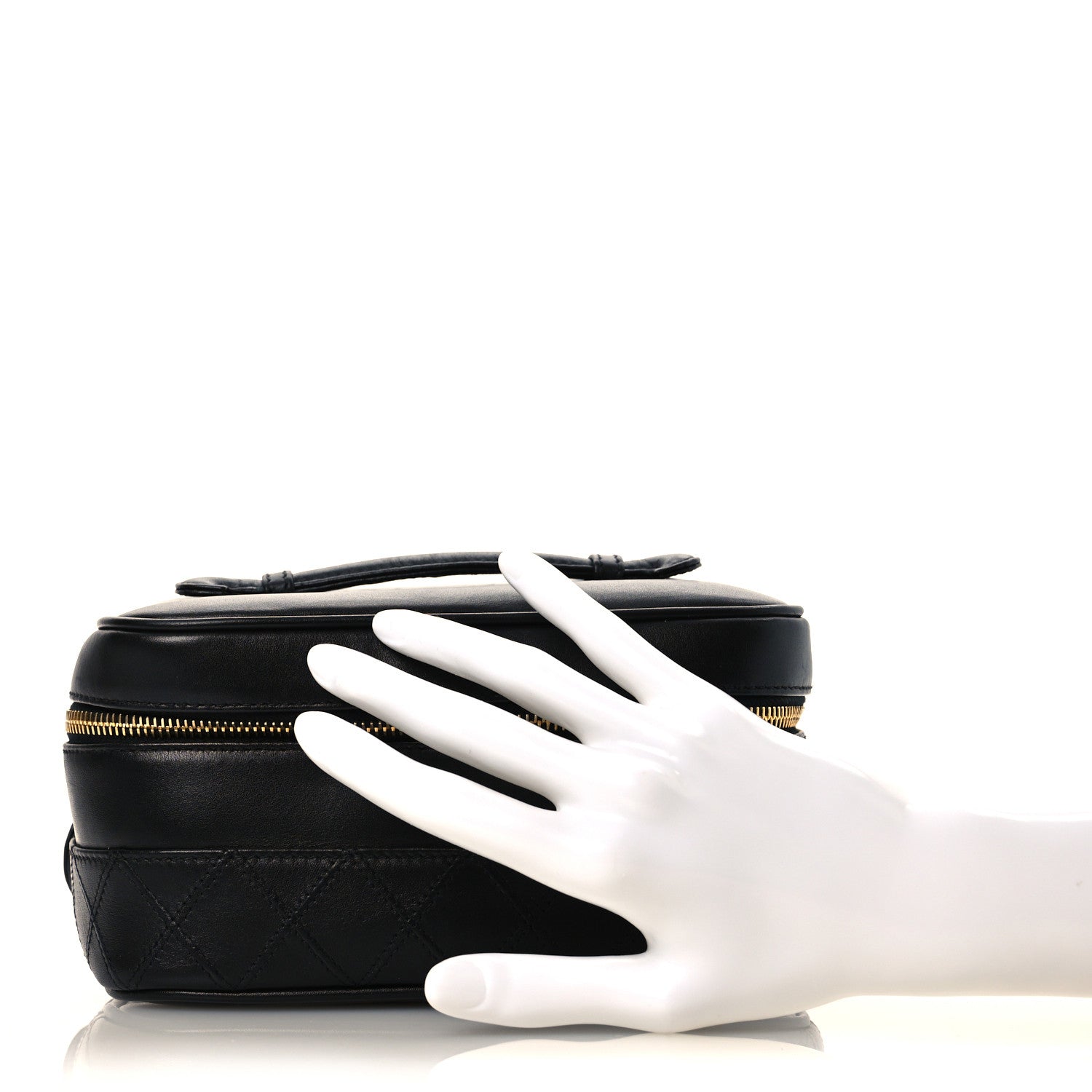 Chanel Lambskin Vanity Cosmetic Case Black 2 of 15