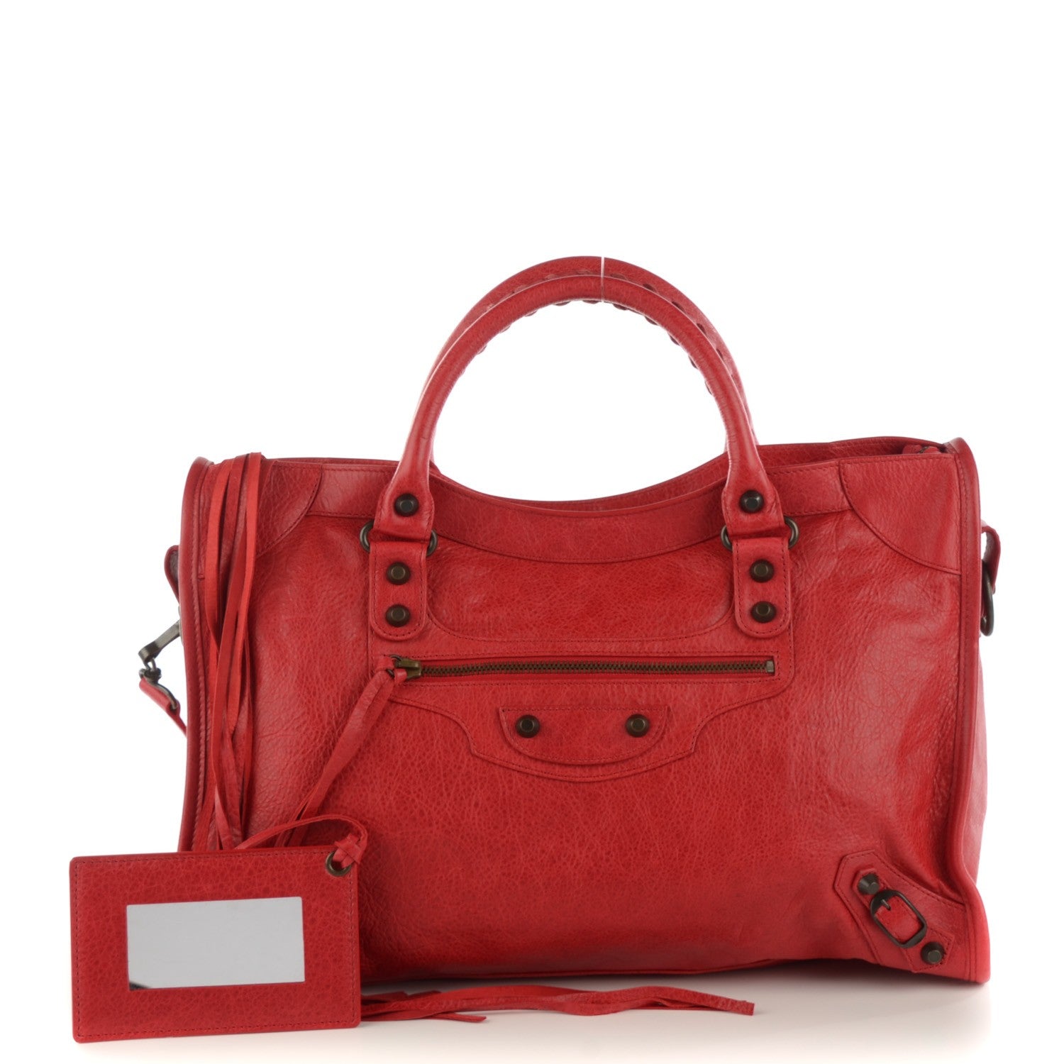 Balenciaga Agneau Classic Hardware City Rouge Coquelicot 1 of 8