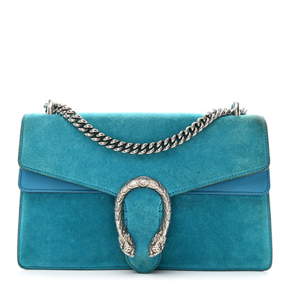 Gucci Suede Small Dionysus Shoulder Bag Blue 1 of 10