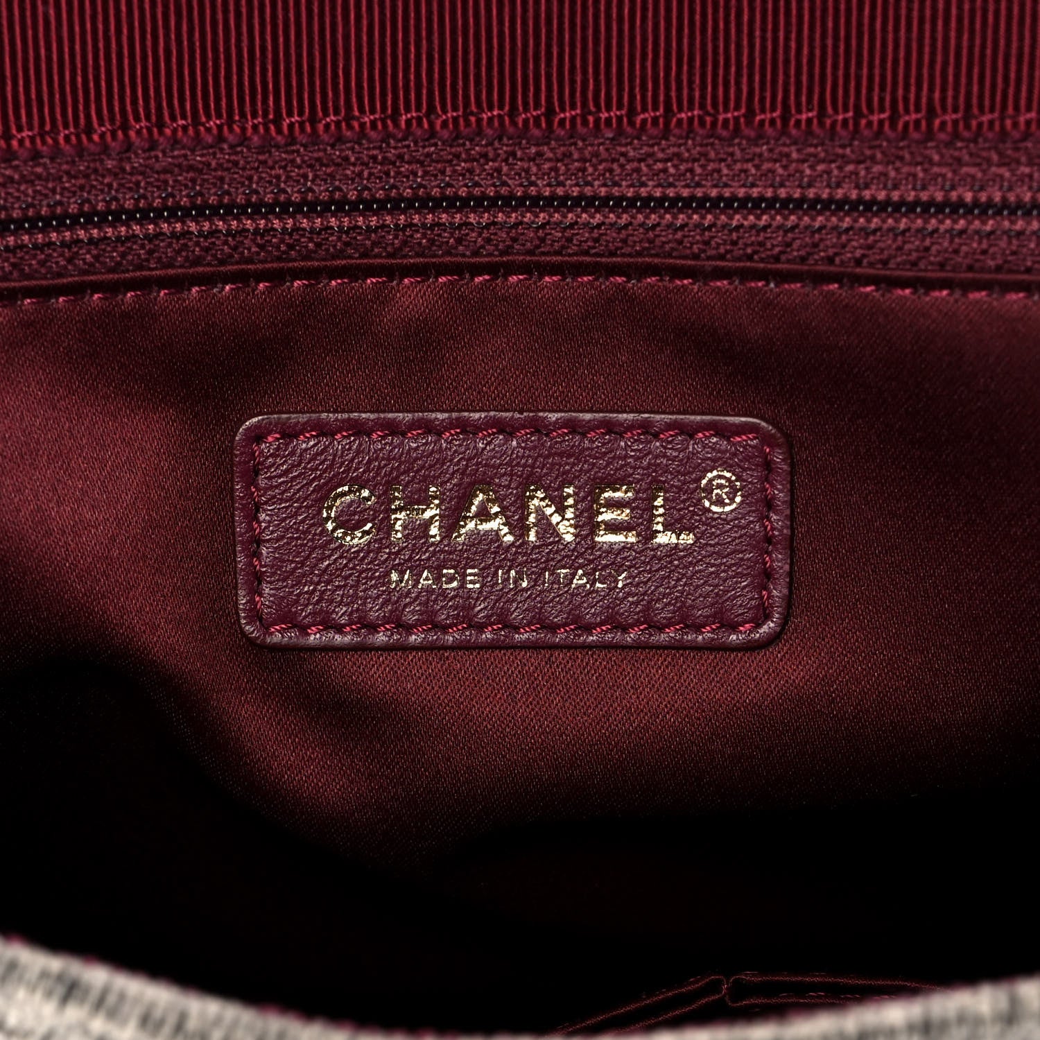 Chanel Wool Velvet Quilted Parisian Stroll Messenger Grey 6 of 12