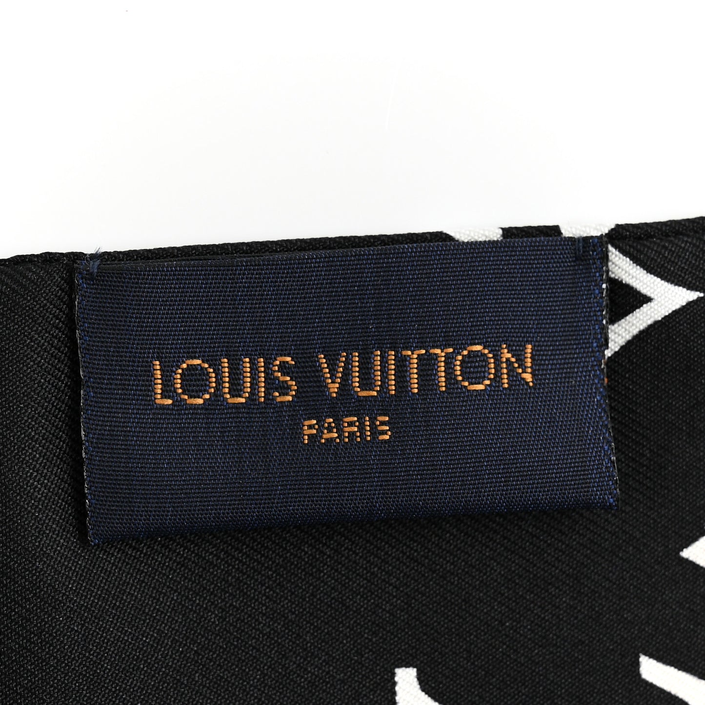 Silk Monogram Confidential Bandeau Black