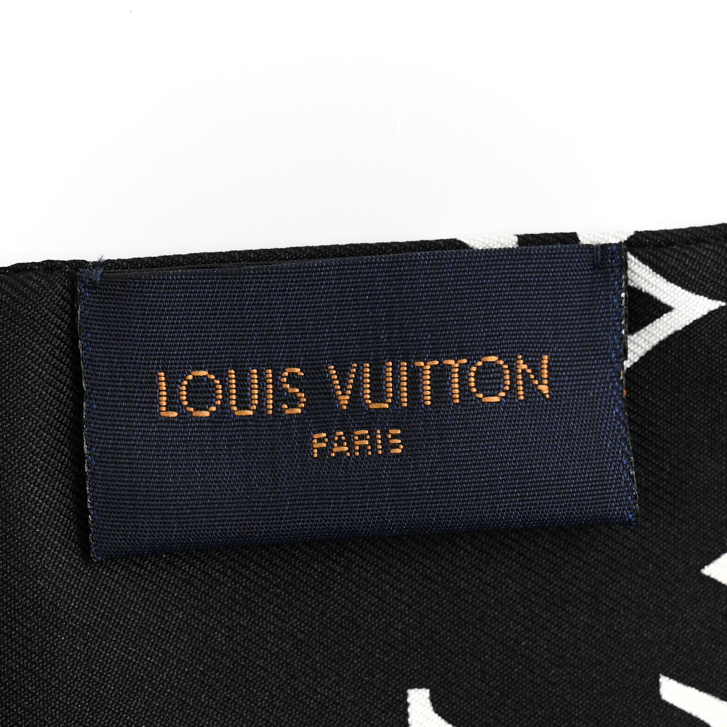 Louis Vuitton Silk Monogram Confidential Bandeau Black 3 of 3