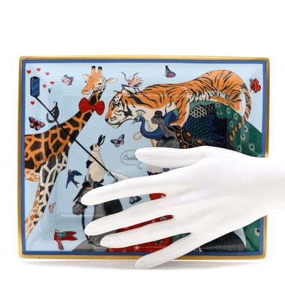 Hermes Porcelain Hermes Story Change Tray Bleu Gris 2 of 6