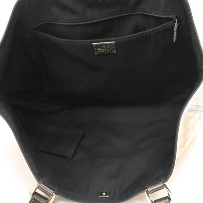 Gucci Monogram Large Abbey Tote Gunmetal 4 of 10