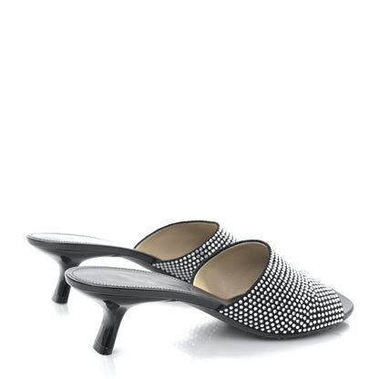 Loewe Crystal 50mm Petal Slide Sandals 41 Black 4 of 7