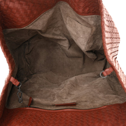 Bottega Veneta Nappa Intrecciato Large Seamless Tote Burnt Red 5 of 12