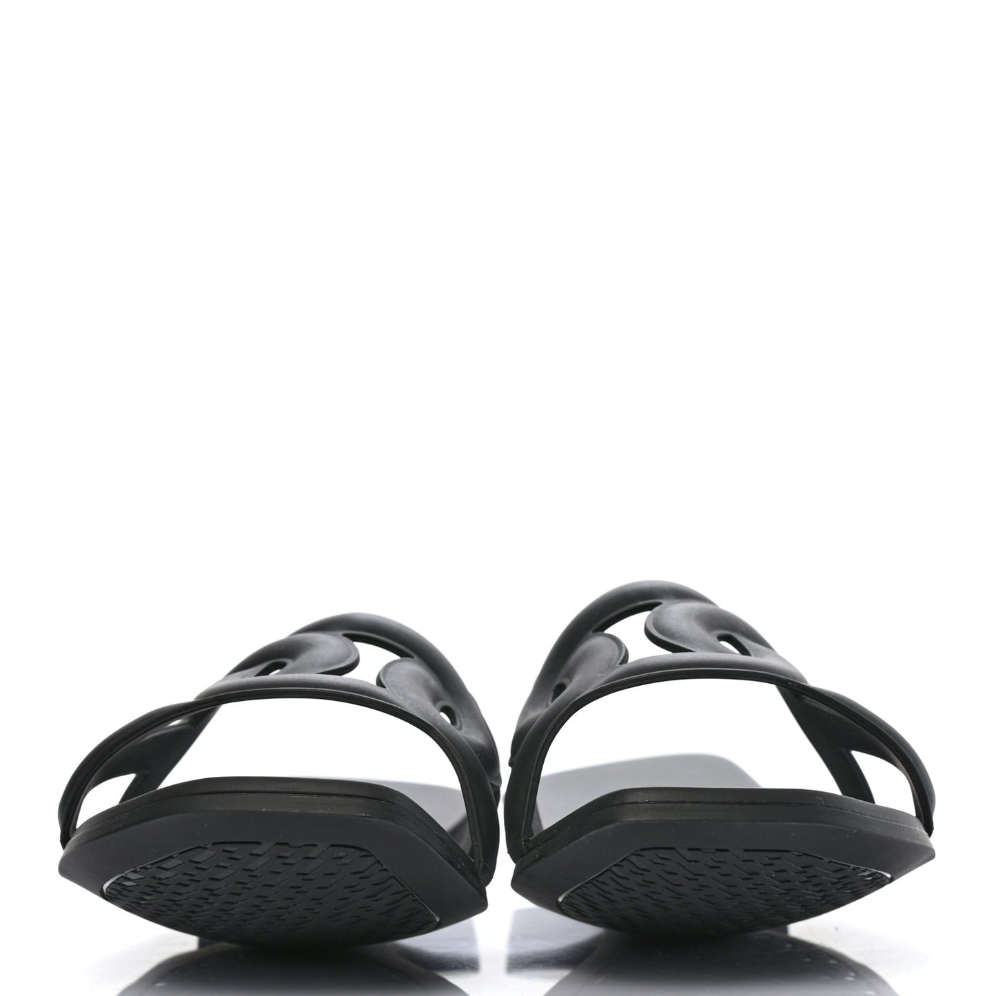 Rubber Aloha Sandals 39 Black