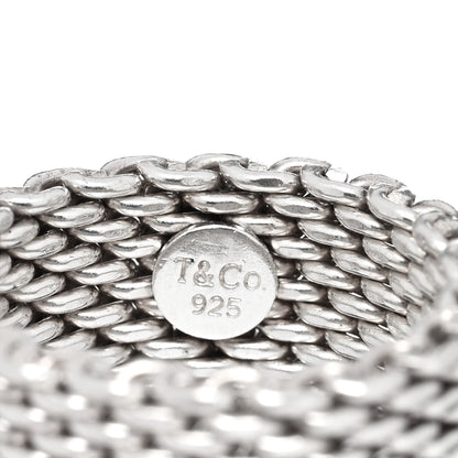 Tiffany Sterling Silver Somerset Mesh Ring 58 8.25 4 of 4
