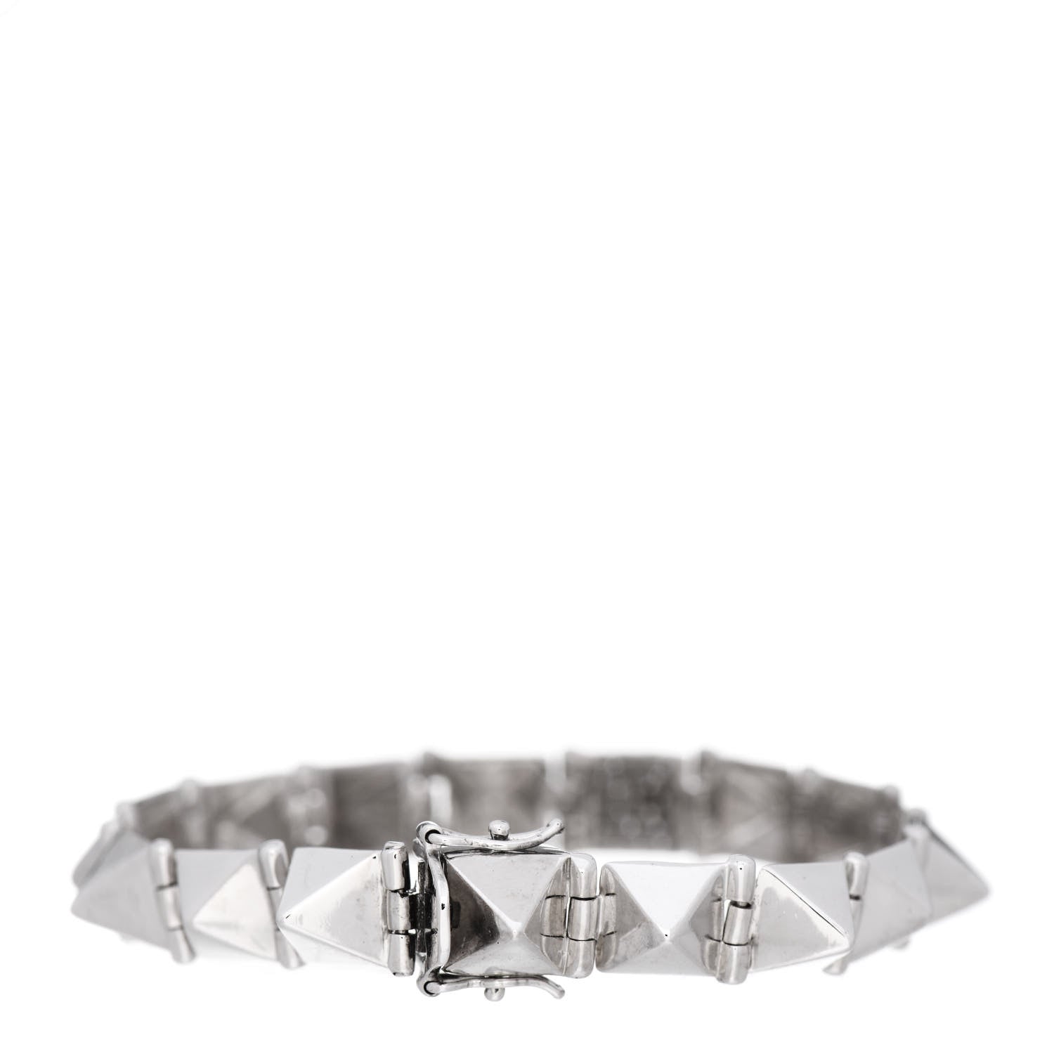 Anita Ko 14K White Gold Diamond Small Spike Bracelet 3 of 5