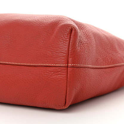 Prada Vitello Daino Tote Rosso 9 of 15