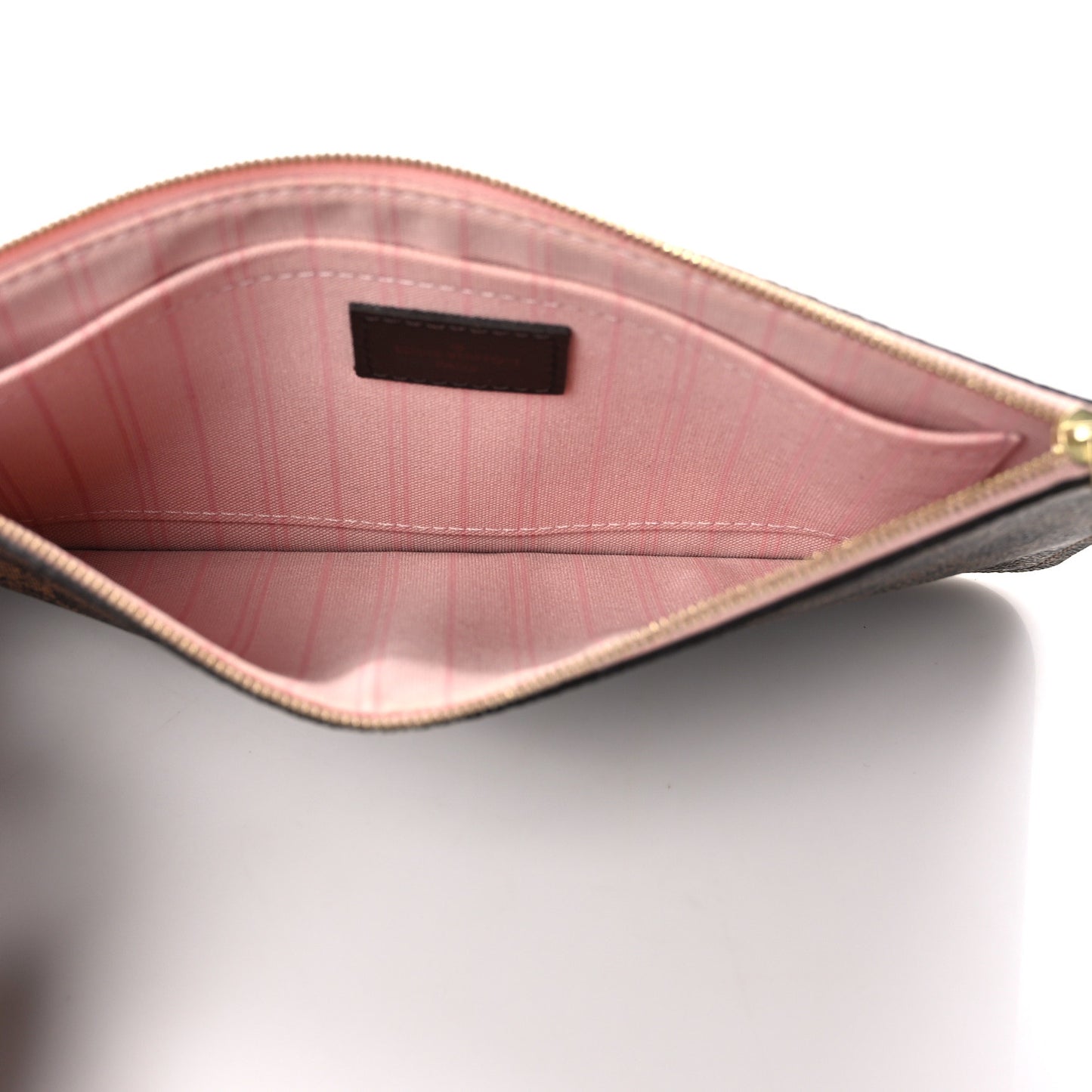 Damier Ebene Neverfull MM GM Pochette Rose Ballerine