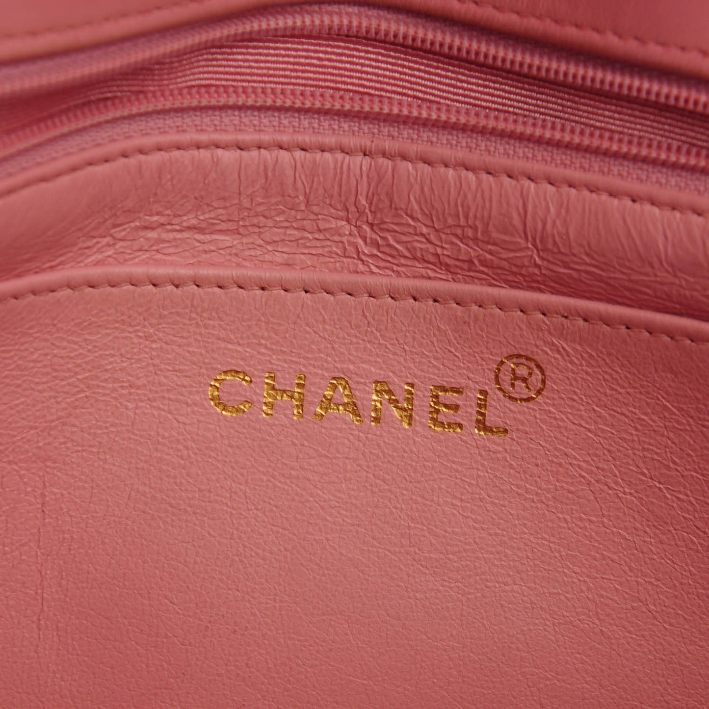 Lambskin Quilted CC Flap Pink