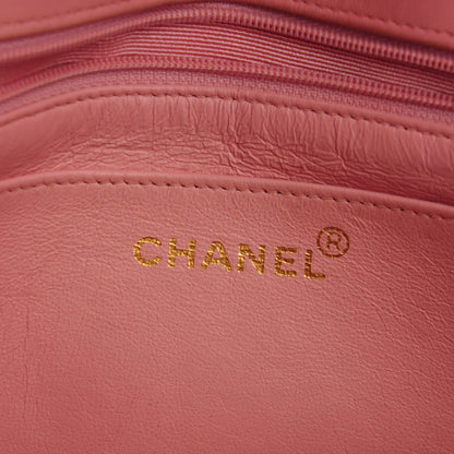 Chanel Lambskin Quilted CC Flap Pink 9 of 11