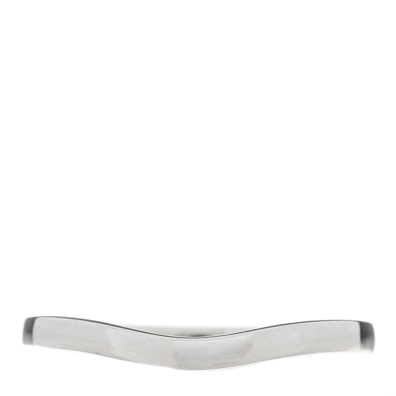 Cartier Platinum 2mm Ballerine Curved Wedding Band Ring 56 7.5 1 of 5