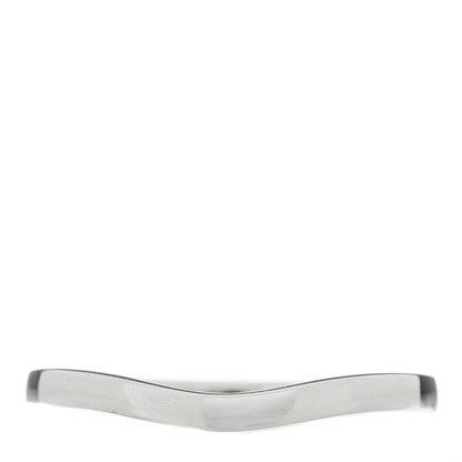 Cartier Platinum 2mm Ballerine Curved Wedding Band Ring 56 7.5 1 of 5