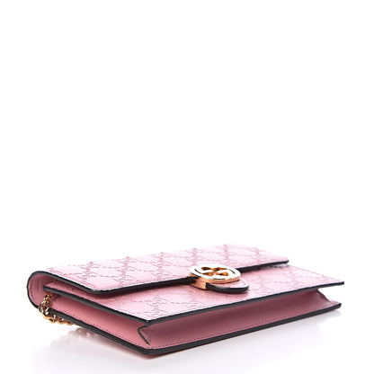 Gucci Guccissima Icon Chain Wallet Carmine Rose 4 of 11